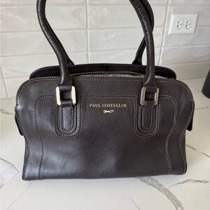 Brown Leather Handbagg;g:877